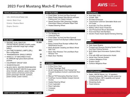 Photo 12 from auction – 2023 FORD MUSTANG MA with VIN 3FMTK3SU5PMA61386