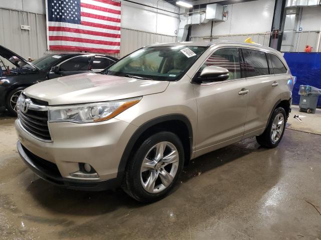 TOYOTA HIGHLANDER 2015 with VIN 5TDDKRFH5FS119830 - Photo from auction