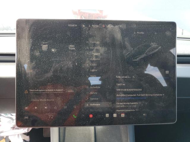 Photo 9 from auction – 2025 TESLA MODEL 3 with VIN 5YJ3E1EA8SF900350