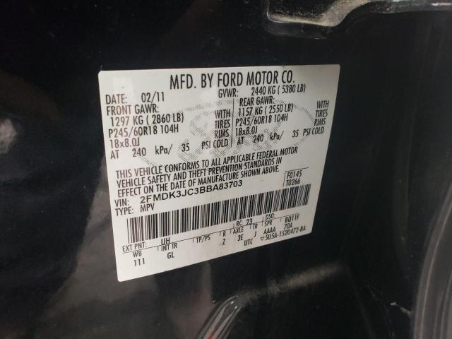 Photo 14 from auction – 2011 FORD EDGE with VIN 2FMDK3JC3BBA83703