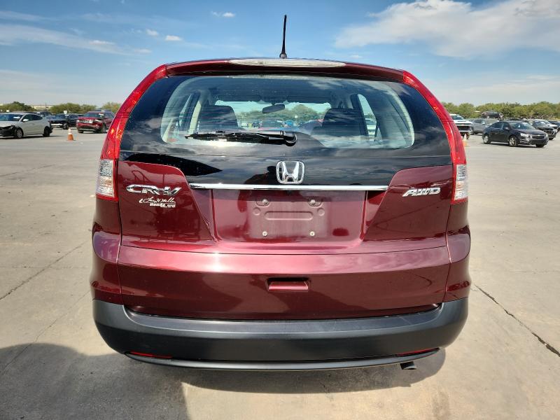 Photo 6 from auction – 2012 HONDA CR-V LX with VIN 5J6RM4H38CL046240