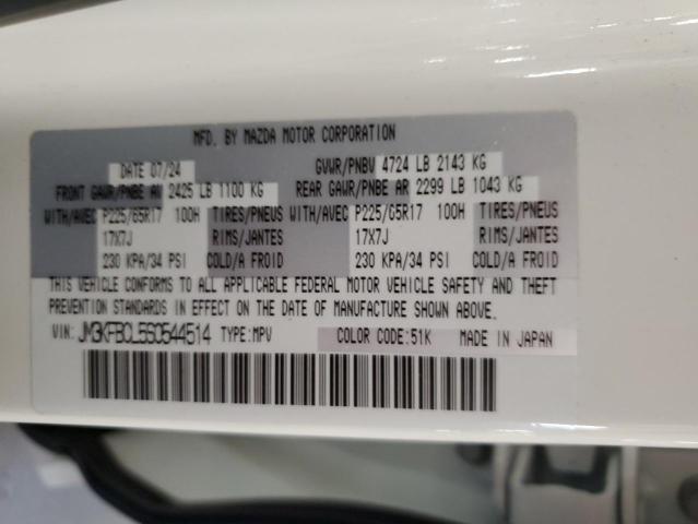 Photo 14 from auction – 2025 MAZDA CX-5 PREFE with VIN JM3KFBCL5S0544514