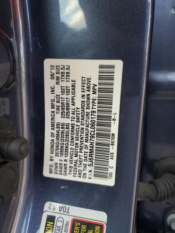 Photo 14 from auction – 2012 HONDA CR-V EXL with VIN 5J6RM4H79CL060179