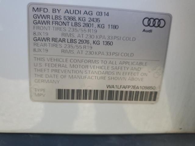 Photo 14 from auction – 2014 AUDI Q5 PREMIUM with VIN WA1LFAFP7EA109850