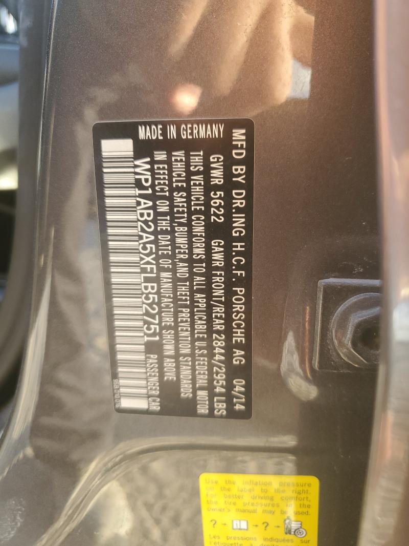 Photo 14 from auction – 2015 PORSCHE MACAN S with VIN WP1AB2A5XFLB52751