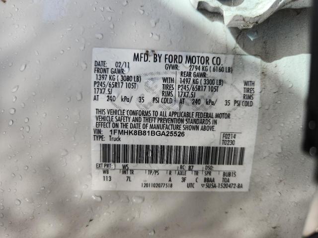 Photo 14 from auction – 2011 FORD EXPLORER with VIN 1FMHK8B81BGA25526