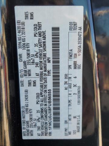 Photo 14 from auction – 2015 FORD ESCAPE TIT with VIN 1FMCU0JX8FUB56555