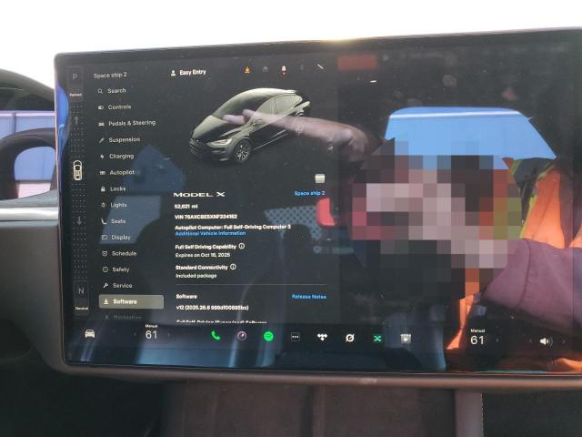 Photo 9 from auction – 2022 TESLA MODEL X with VIN 7SAXCBE5XNF334182