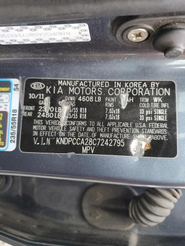 Photo 14 from auction – 2012 KIA SPORTAGE E with VIN KNDPCCA28C7242795