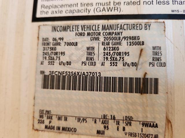 Photo 10 from auction – 2000 FORD F550 SUPER with VIN 3FCNF53S6XJA37013