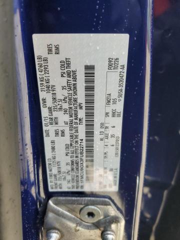 Photo 14 from auction – 2015 FORD ESCAPE SE with VIN 1FMCU9GX3FUB22714