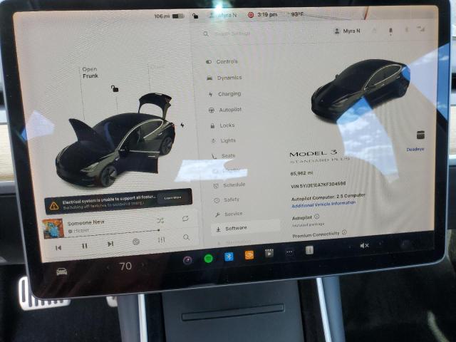 Photo 9 from auction – 2019 TESLA MODEL 3 with VIN 5YJ3E1EA7KF304596