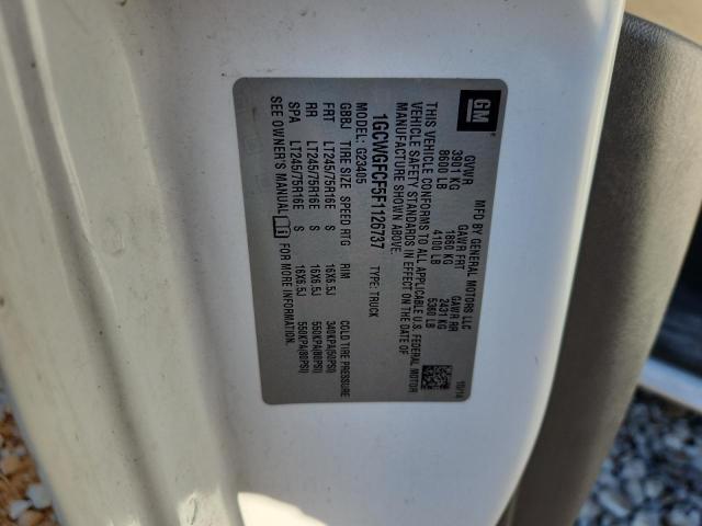 Photo 14 from auction – 2015 CHEVROLET EXPRESS G2 with VIN 1GCWGFCF5F1126737