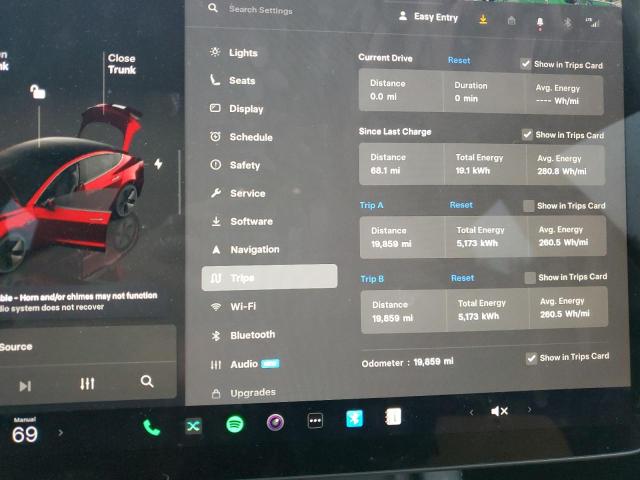 Photo 9 from auction – 2023 TESLA MODEL 3 with VIN 5YJ3E1EAXPF713408