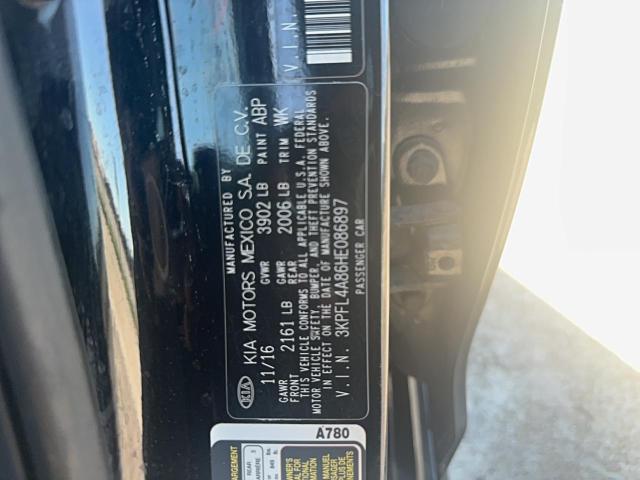 Photo 10 from auction – 2017 KIA FORTE with VIN 3KPFL4A86HE086897