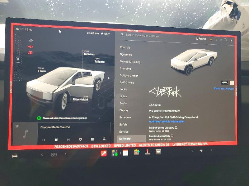 Foto 9 de la subasta – 2025 TESLA CYBERTRUCK con VIN 7G2CEHED2SA074401