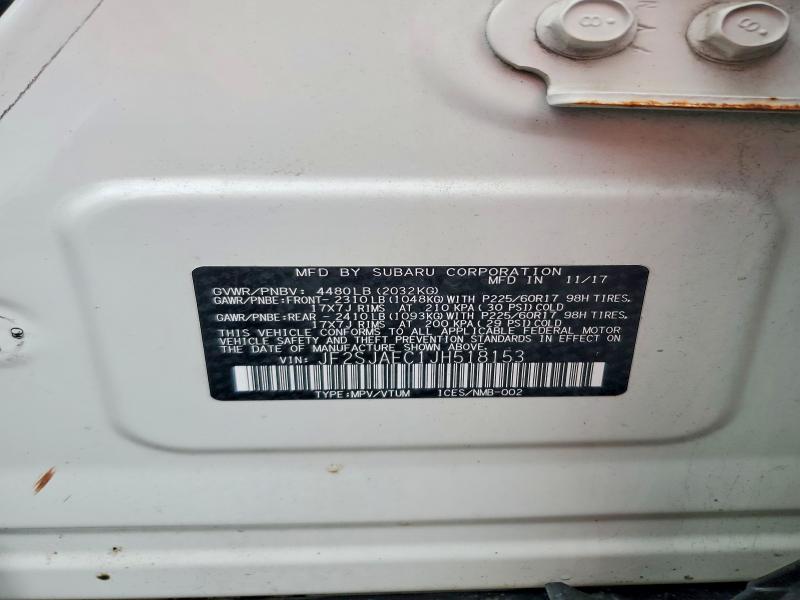 Фото 14 с аукциона – 2018 SUBARU FORESTER с VIN JF2SJAEC1JH518153