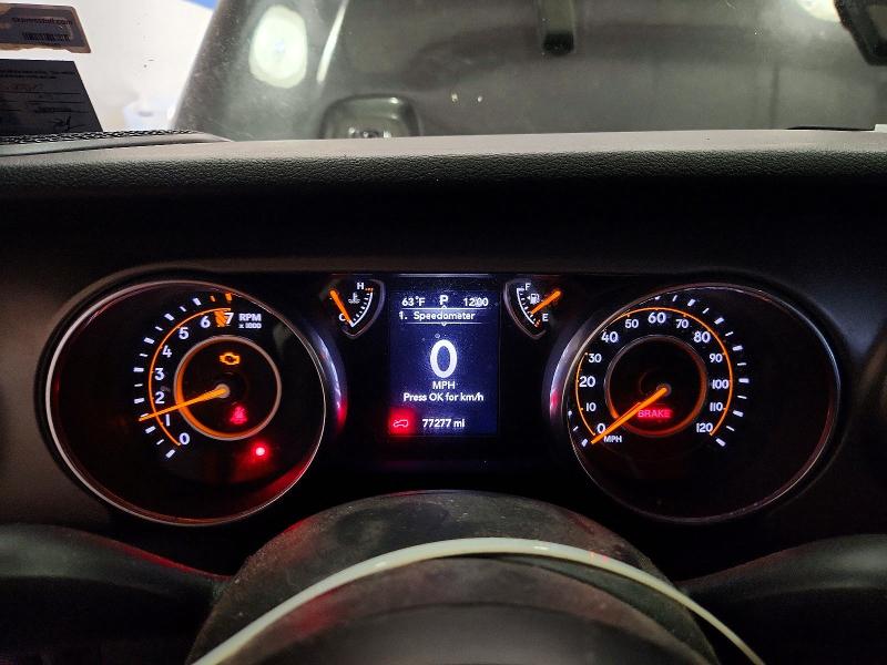 Снимка 9 от търг – 2018 JEEP WRANGLER UNLIMITED с VIN 1C4HJXDG5JW127907