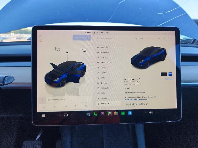 Photo 9 from auction – 2022 TESLA MODEL Y with VIN 7SAYGDEE7NF365510