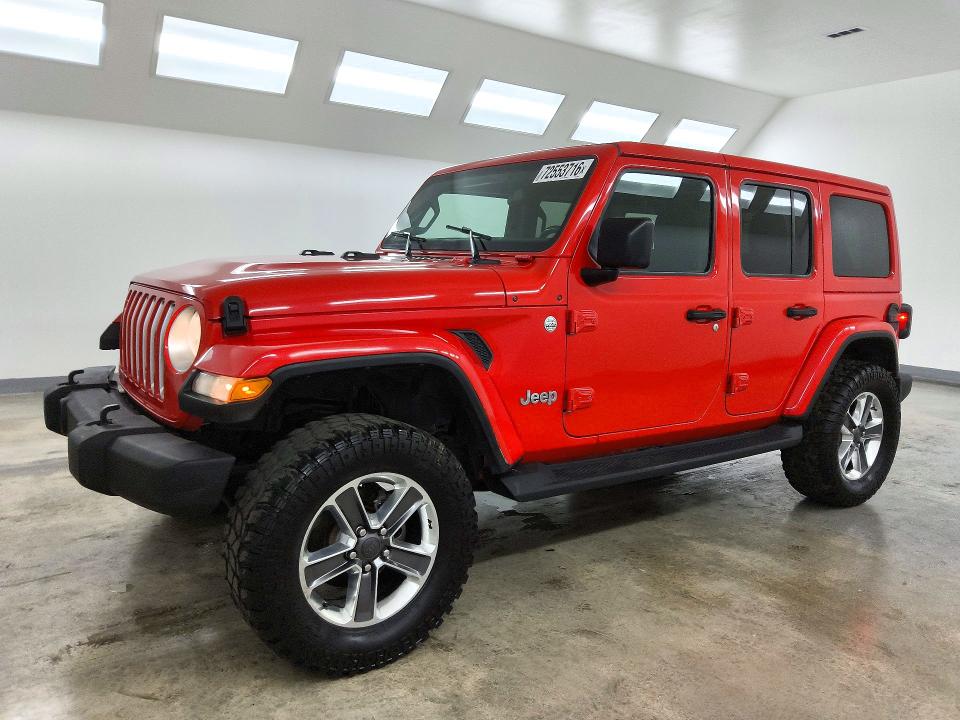 Снимка 1 от търг – 2021 JEEP WRANGLER UNLIMITED с VIN 1C4HJXEN1MW592105