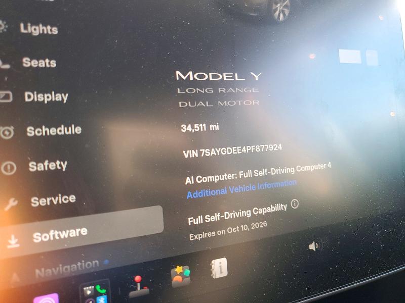 Снимка 9 от търг – 2023 TESLA MODEL Y с VIN 7SAYGDEE4PF877924