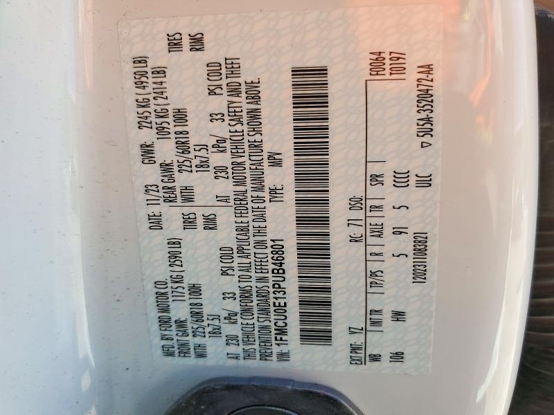صورة رقم 14 من المزاد - 2023 FORD ESCAPE مع VIN 1FMCU0E13PUB46801