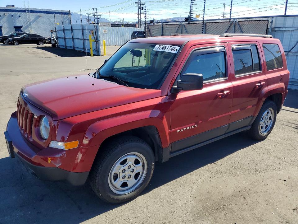 Photo 1 from auction – 2016 JEEP PATRIOT with VIN 1C4NJRBB0GD779490