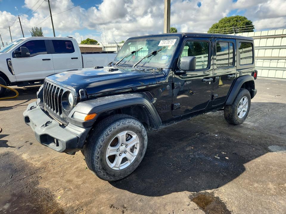 JEEP WRANGLER UNLIMITED 2022 с VIN 1C4HJXKN2NW215854 - Снимка от търг