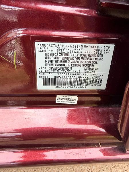 Снимка 10 от търг – 2025 NISSAN SENTRA с VIN 3N1AB8CV6SY363211