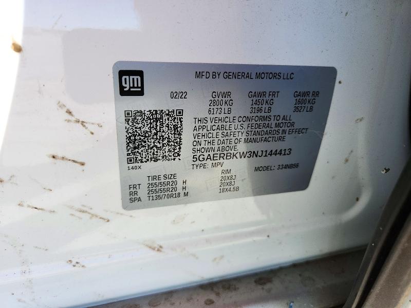 Zdjęcie 14 z aukcji – 2022 BUICK ENCLAVE z VIN 5GAERBKW3NJ144413