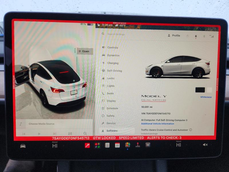 Снимка 9 от търг – 2022 TESLA MODEL Y с VIN 7SAYGDEF0NF545713