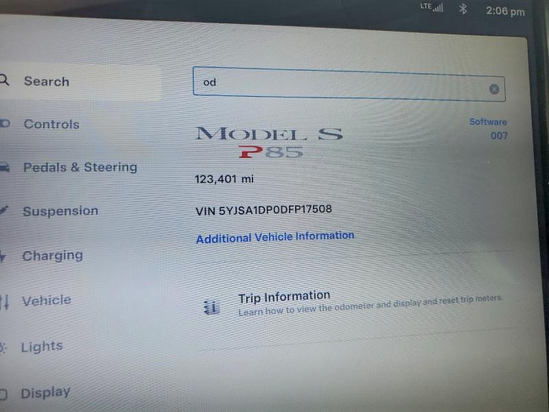 Снимка 9 от търг – 2013 TESLA MODEL S с VIN 5YJSA1DP0DFP17508