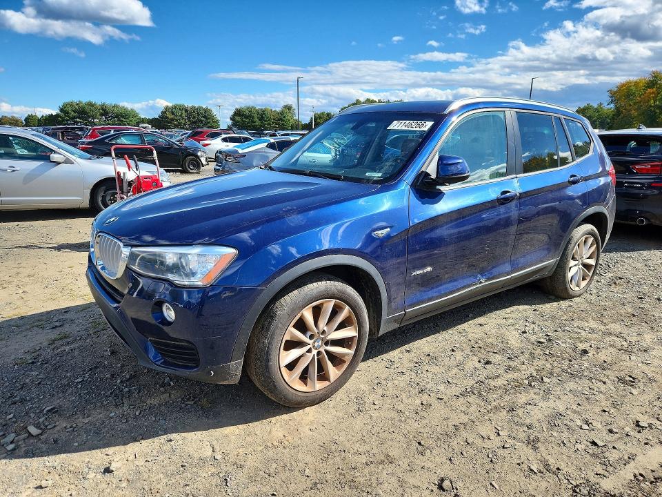 BMW X3 2017 with VIN 5UXWX9C35H0W78480 - Photo from auction