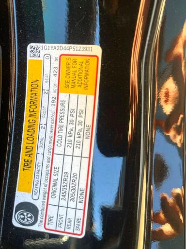 Снимка 13 от търг – 2023 CHEVROLET CORVETTE с VIN 1G1YA2D44P5123931