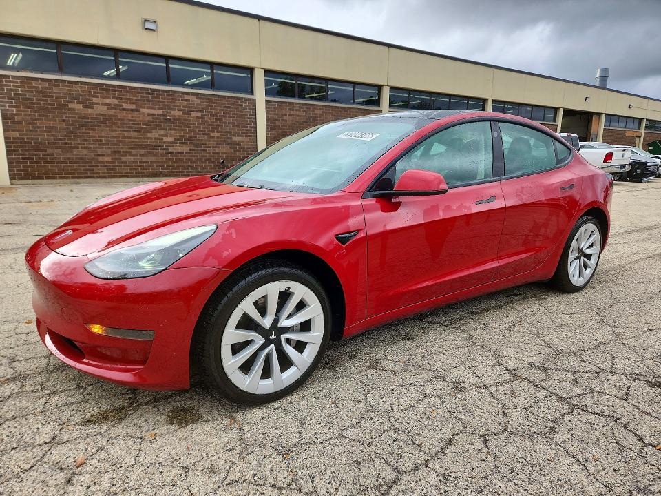 TESLA MODEL 3 2022 с VIN 5YJ3E1EA2NF286089 - Снимка от търг
