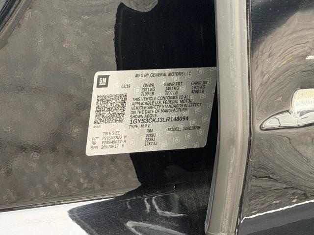 Zdjęcie 10 z aukcji – 2020 CADILLAC ESCALADE z VIN 1GYS3CKJ3LR148094