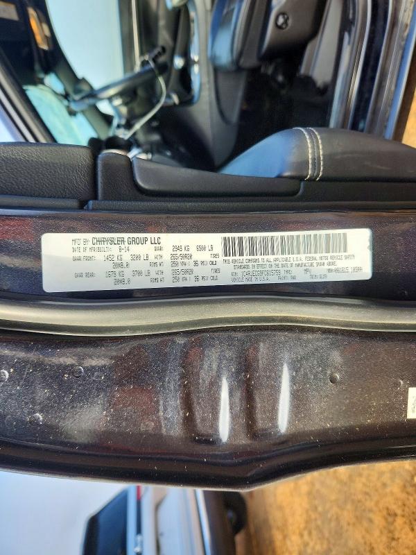 Photo 14 from auction – 2015 JEEP GRAND CHEROKEE with VIN 1C4RJECG9FC615759