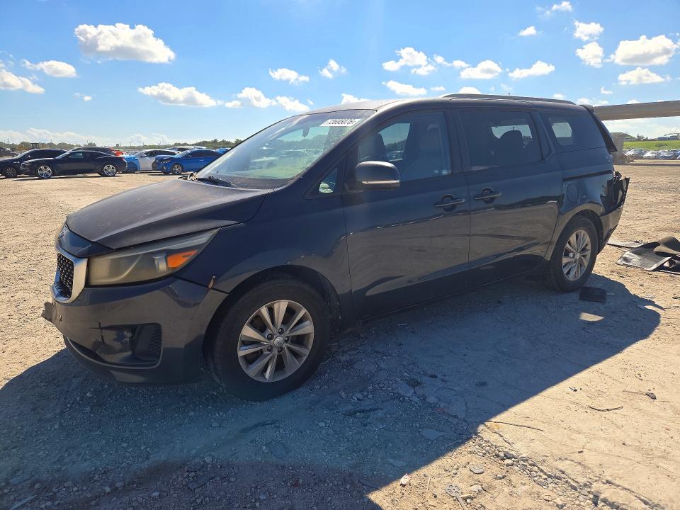 KIA SEDONA 2015 con VIN KNDMB5C13F6017927 - Foto de la subasta
