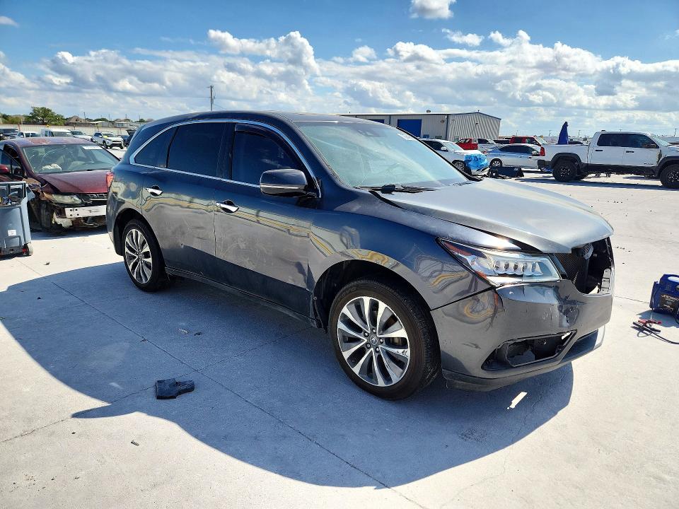 Photo 4 from auction – 2016 ACURA MDX with VIN 5FRYD3H47GB014505