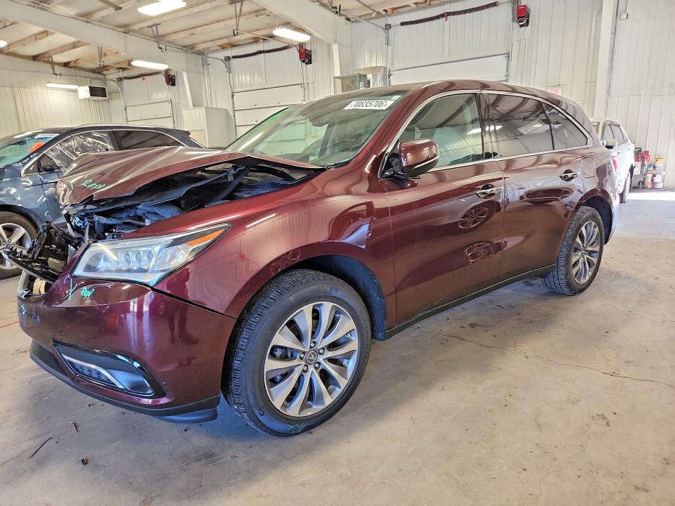 ACURA MDX 2014 с VIN 5FRYD4H43EB040666 - Фото с аукциона