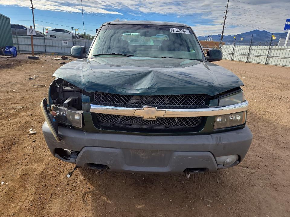 Photo 5 from auction – 2002 CHEVROLET AVALANCHE with VIN 3GNEK13TX2G312120