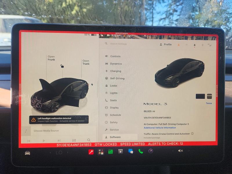 Снимка 9 от търг – 2022 TESLA MODEL 3 с VIN 5YJ3E1EA4NF341853