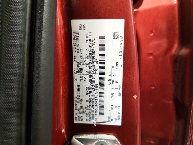 Фото 14 с аукциона – 2015 FORD ESCAPE с VIN 1FMCU9GX2FUA48458