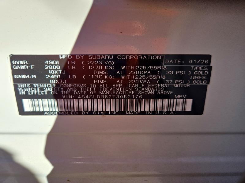 Снимка 14 от търг – 2026 SUBARU FORESTER с VIN 4S4SLDR62T3052176