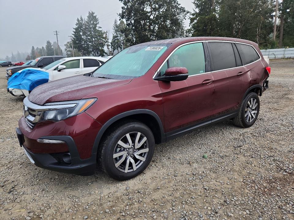 Снимка 1 от търг – 2021 HONDA PILOT с VIN 5FNYF6H50MB098457