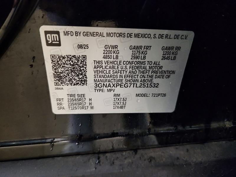 Photo 14 from auction – 2026 CHEVROLET EQUINOX with VIN 3GNAXPEG7TL251532