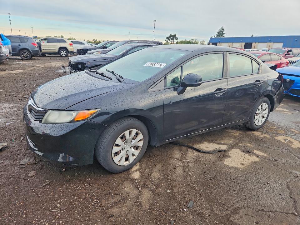 HONDA CIVIC 2012 с VIN 19XFB2F57CE107285 - Снимка от търг