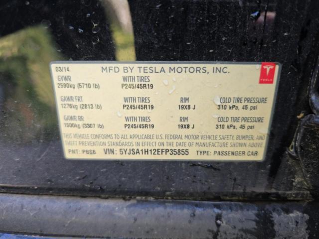 Снимка 10 от търг – 2014 TESLA MODEL S с VIN 5YJSA1H12EFP35855