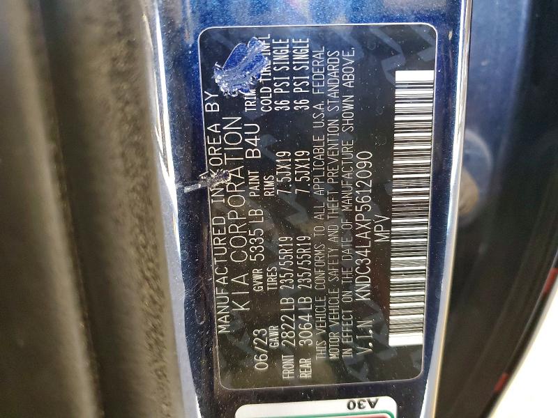 Zdjęcie 14 z aukcji – 2023 KIA EV6 z VIN KNDC34LAXP5612090