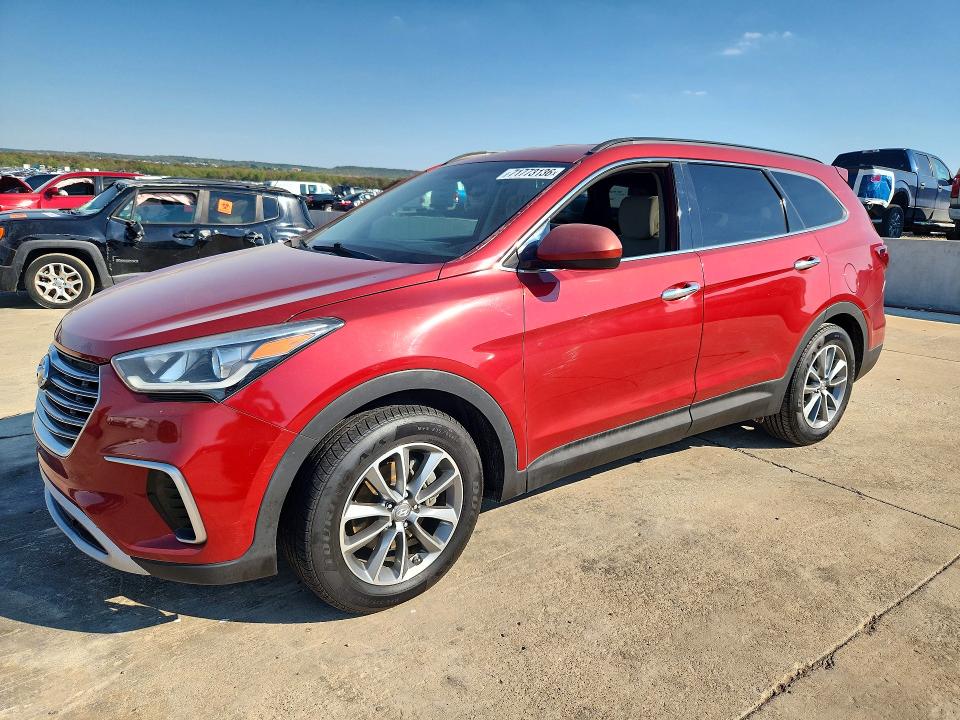HYUNDAI SANTA FE 2017 с VIN KM8SM4HF6HU165502 - Снимка от търг